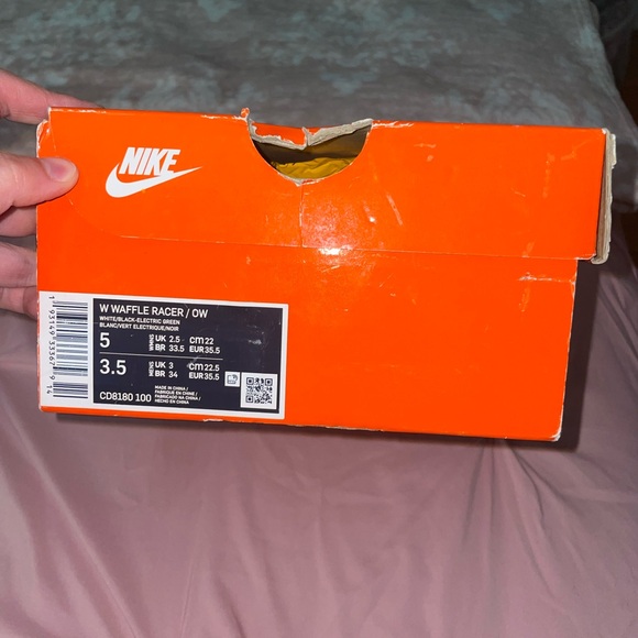 Nike X Off-White Waffle Racer SP "Electric Green" Sneakers - Picture 3 of 16